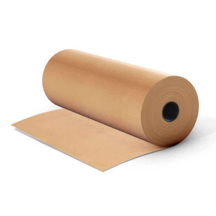 Papel Kraft Bobina 40cm 80gsm Rolo 150 Metros 4.8kg Pardo Embalagem Caixas Correios