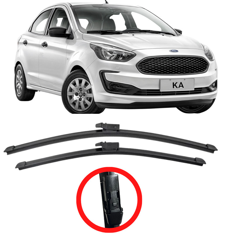 Par Palheta Especifica FORD KA 2014 até 2021 Limpador de Parabrisa Dianteiro em Oferta na Shopee