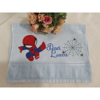 toalha do homem, aranha,toalha bordada o nome,toalha personalizada,homem aranha,toalha de mão,volta as aulas