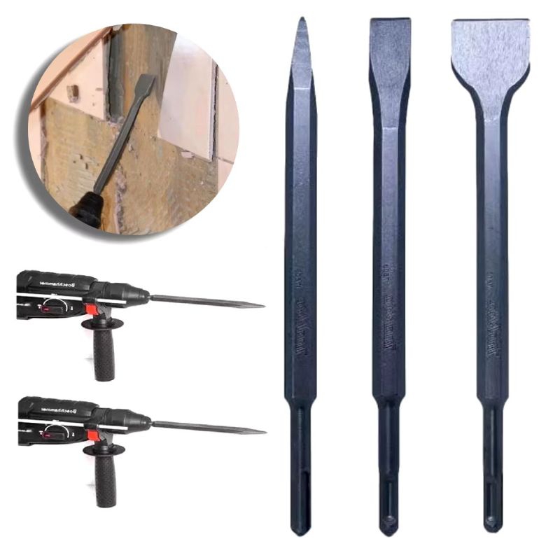 Kit 3 Pecas Ponteira E Talhadeiras Para Martelete Sds Aço Ferramenta Top 15273 em Oferta na Shopee