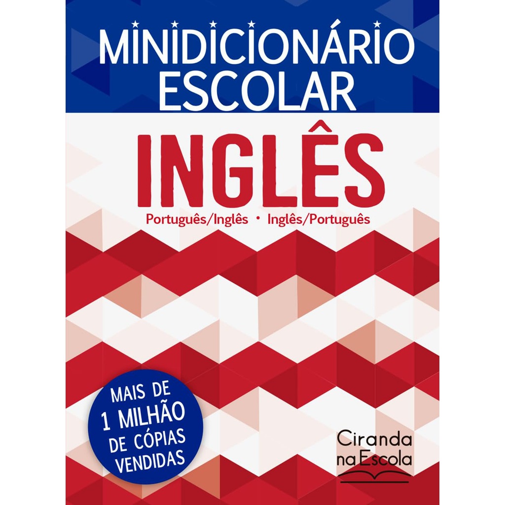 Minidicionário escolar Inglês Editora Ciranda Cultural