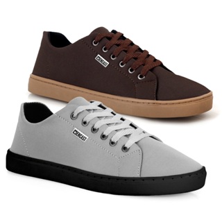 Kit de 2 Tênis casual masculino confortável dia a dia em Oferta na Shopee