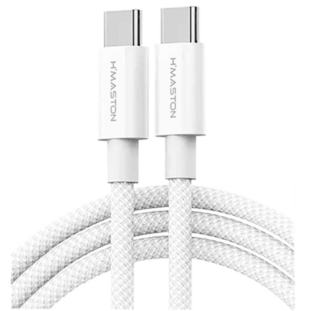 CABO CARREGADOR RÁPIDO TURBO 60W USB-C OS 2 LADOS TIPO-C 1 OU 2 METROS BRANCO ou PRETO