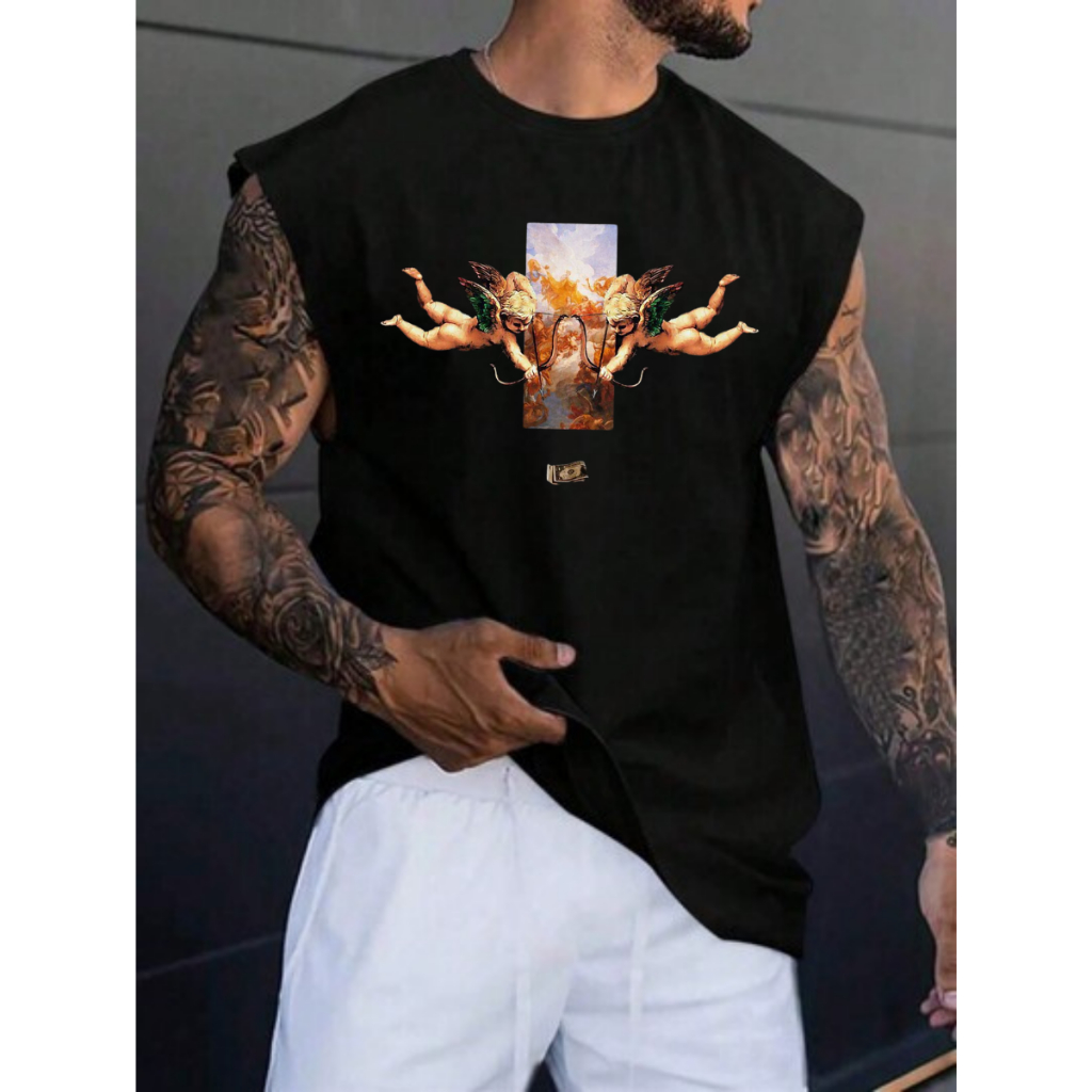 Camiseta Oversized Academia Regata Streetwear Angel Lançamento