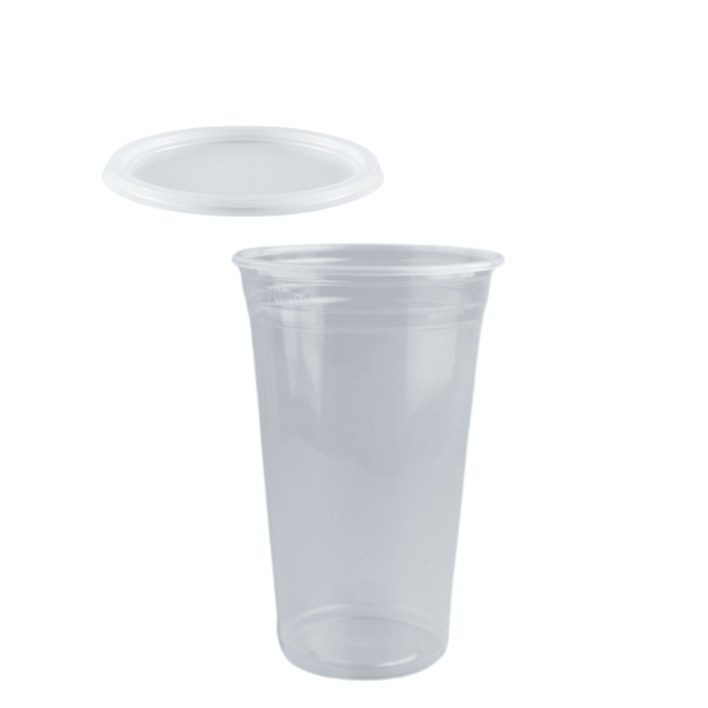 Kit Copos Liso Pp 300/400/500ml 100 Un Cada C/ Tampas em Oferta na Shopee