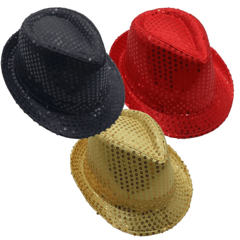 Chapéu Malandrinho C/Lantejoulas - Carnaval