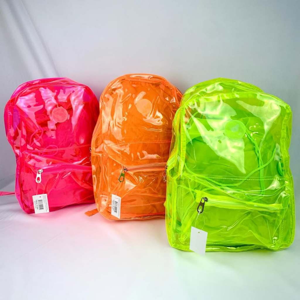 Mochila Transparente com Bolsa Sacola QC-0005
