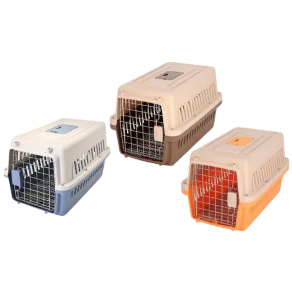 Caixa de Transporte Pet 48x30x30 Gaiola Viagem Passeio Cães Gatos