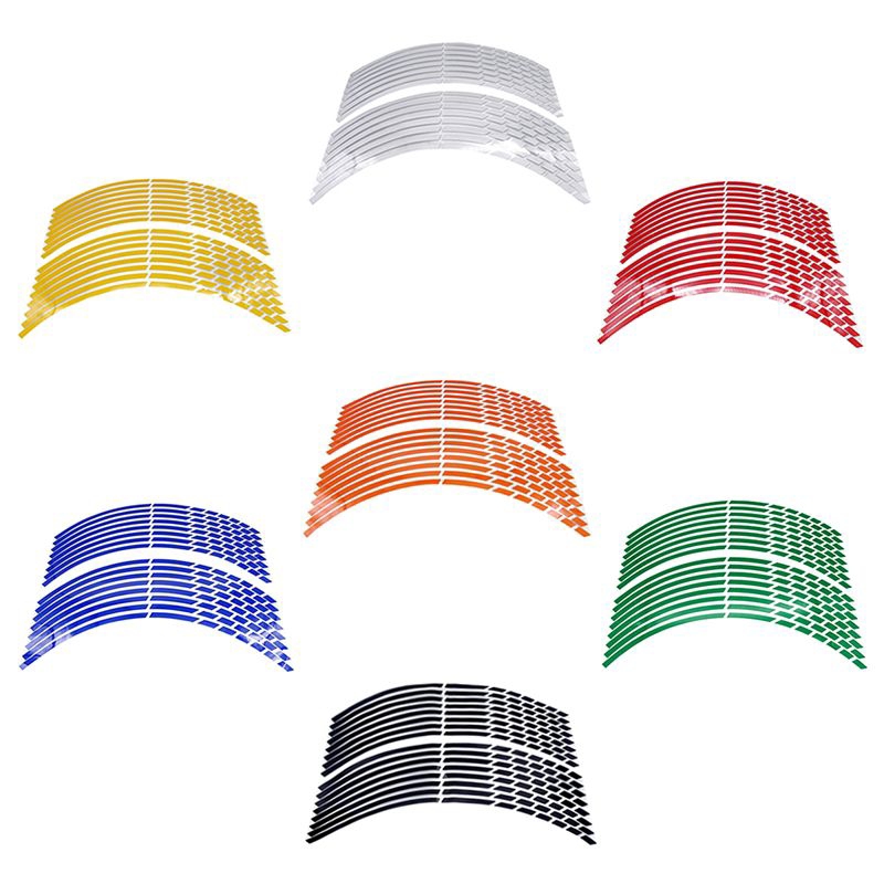 Adesivo de roda refletivo Honda, Yamaha, Kawasaki, Suzuki, Bmw, Triumph
