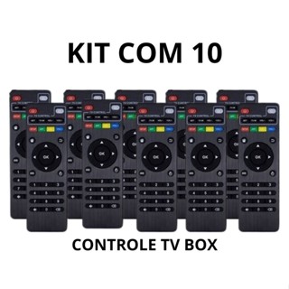 Kit Com 10 Controle Universal Para Smart Box TV em Oferta na Shopee