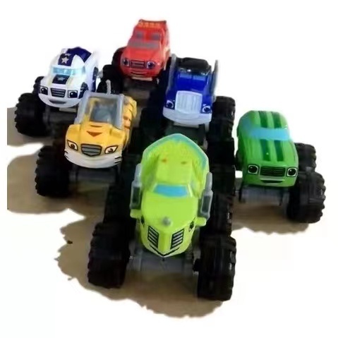 Blaze Monster Kit Com 6 Carrinhos De Fricçao Blaze Monster Machine Racer Brinquedo em Oferta na Shopee