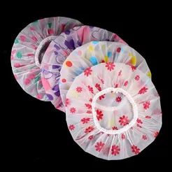 1/2/4/5 PCS Touca de banho, reutilizável, de plástico