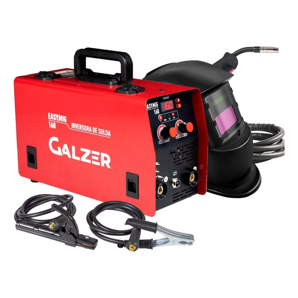 Máquina Inversora De Solda Tig Mig Eletrodo Com Máscara Auto 220V