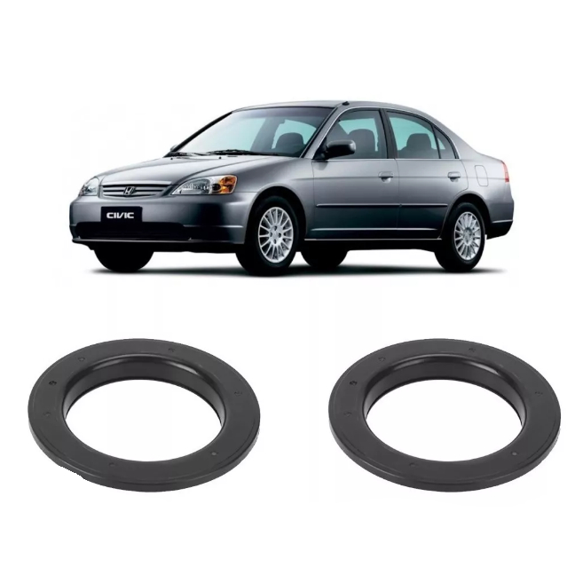 PAR DE ROLAMENTO DO AMORTECEDOR DIANTEIRO HONDA CIVIC 1992 / 2001