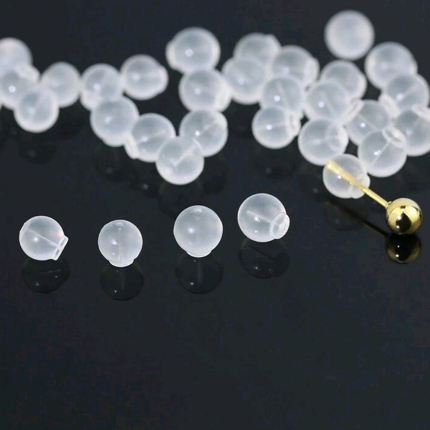 Tarraxas de Silicone Conforto Globo - 6, 12, 24 ou 48 peças,  adulto, não machuca a orelha em Oferta na Shopee