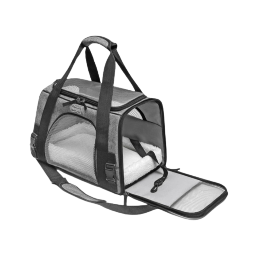 Bolsa De Transporte Pet 43x28x25cm Perigot Luxo Avião Carro Para Cães E Gatos