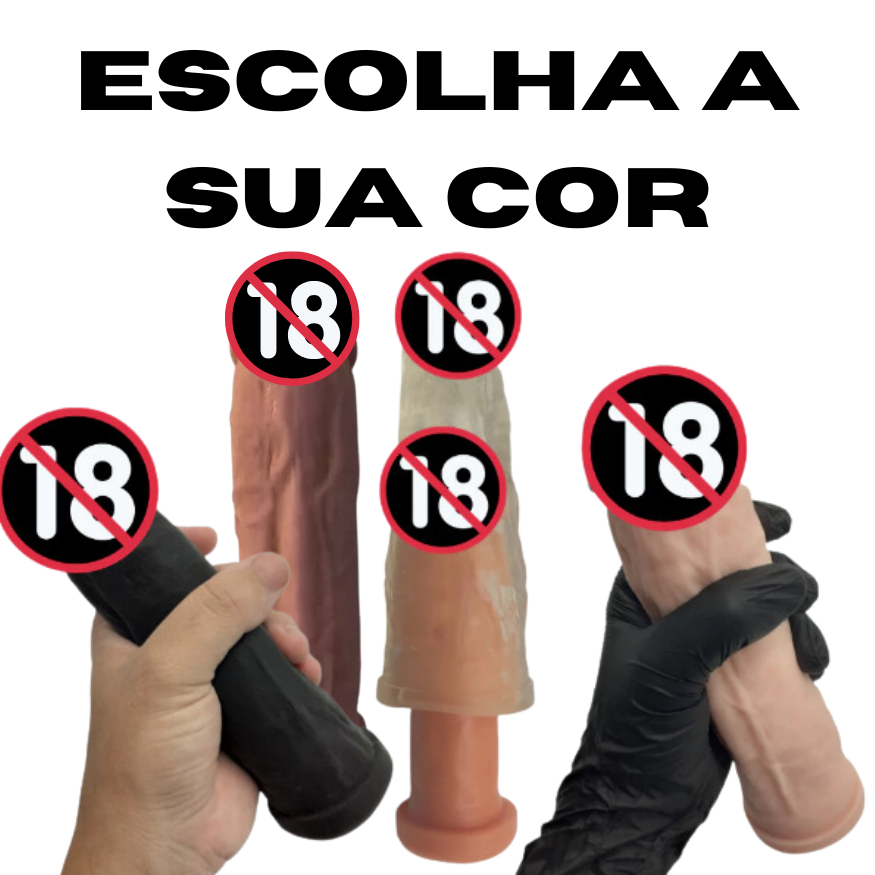 Capa Peniana Garanhao Kong Em Cyberskin 20Cm Sex Shop Variacao Cor