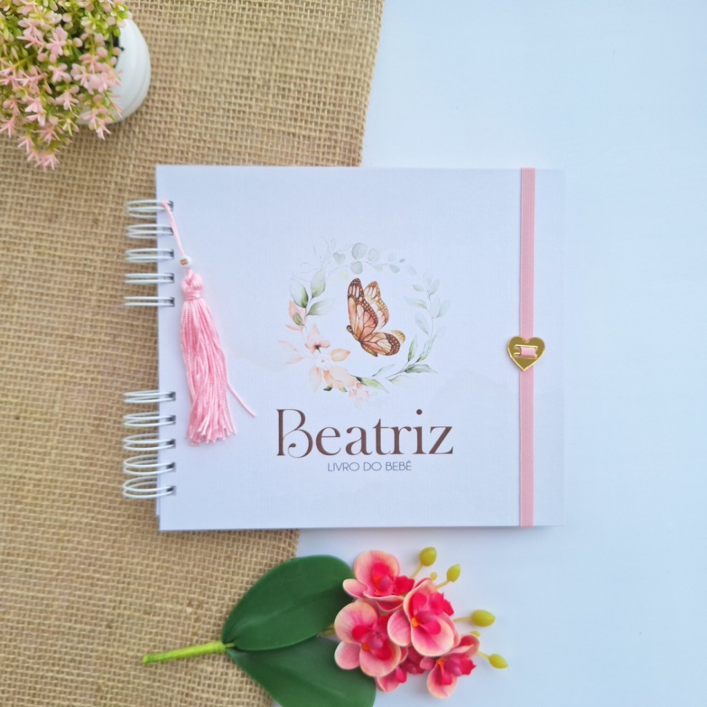 Livro do bebê Borboleta Menina