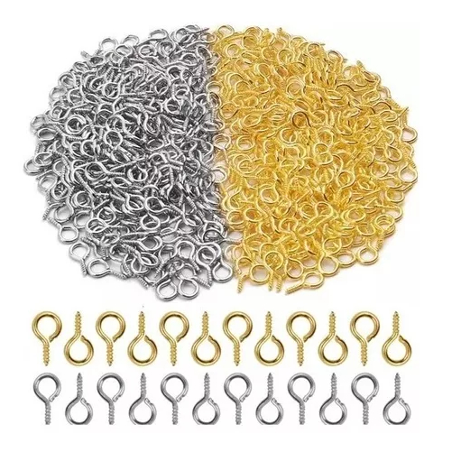 Pitão Mini 10x5mm P/ Artesanato Em Ferro - Prata e Dourado em Oferta na Shopee