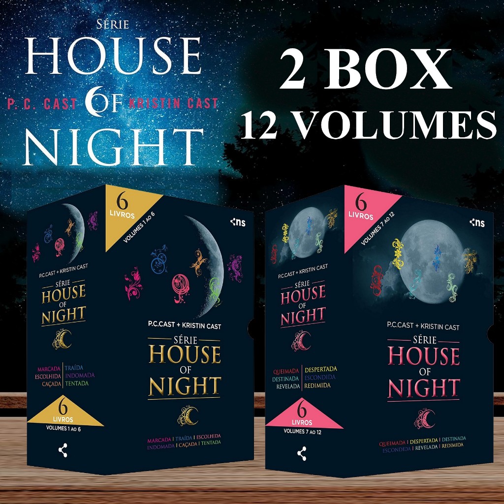 Coleção Completa Box House of Night 12 livros P. C Cast Kristin Cast Coleção Completa Box House of Night 12 livros P. C Cast Kristin Cast