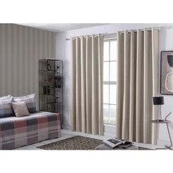 Cortina Micropercal com Ilhós Cromado, Dimensões 3,00 x 2,40, para Sala e Quarto - LAURINHA DECOR