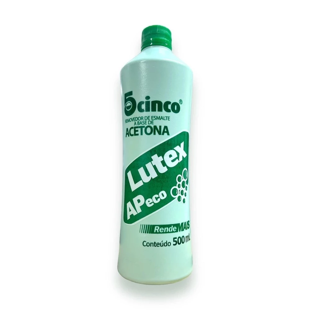 Acetona Lutex 500ml Removedor de Esmaltes a base de Acetona - Cinco
