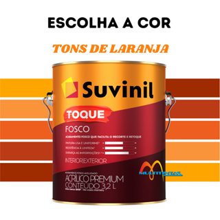Tinta Acrílica Fosco 3,2l Tons de Laranja Parede Toque Fosco Suvinil em Oferta na Shopee