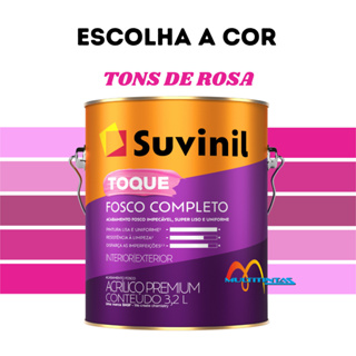 Tinta Acrílica Fosco 3,2l Tons De Rosa Parede Toque Fosco Completo Suvinil em Oferta na Shopee