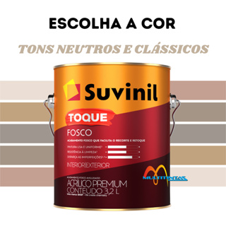 Tinta Acrílica Fosco 3,2l Tons Clássicos e Neutros Parede Toque Fosco Greige Suvinil em Oferta na Shopee
