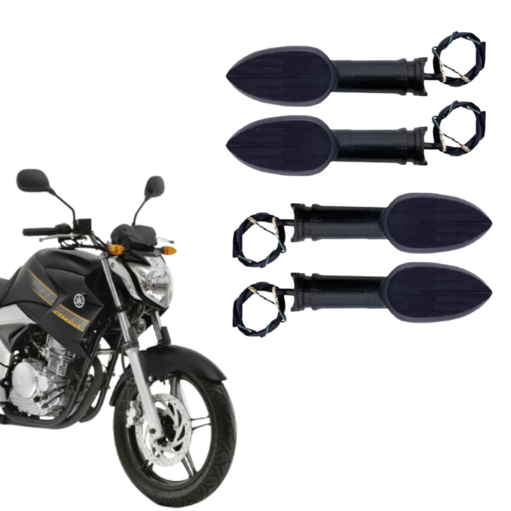 Pisca Seta Moto Yamaha Fazer 250 2011 2014 Fume 4 Unidades