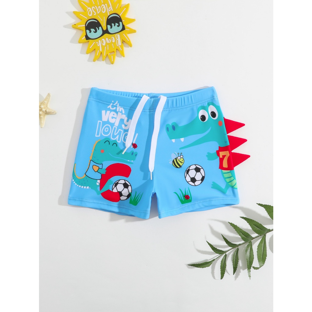 RWX VEST Sunga Divertida para Bebê com Estampa de Animais e Futebol 2025 B3135