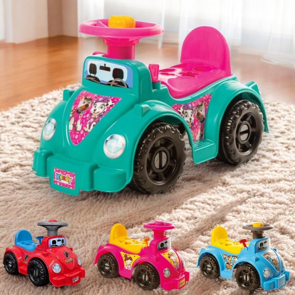 Quadriciclo Infantil Carrinho Andador Interativo Didático com Peças de Encaixe e Buzina Ketokinha