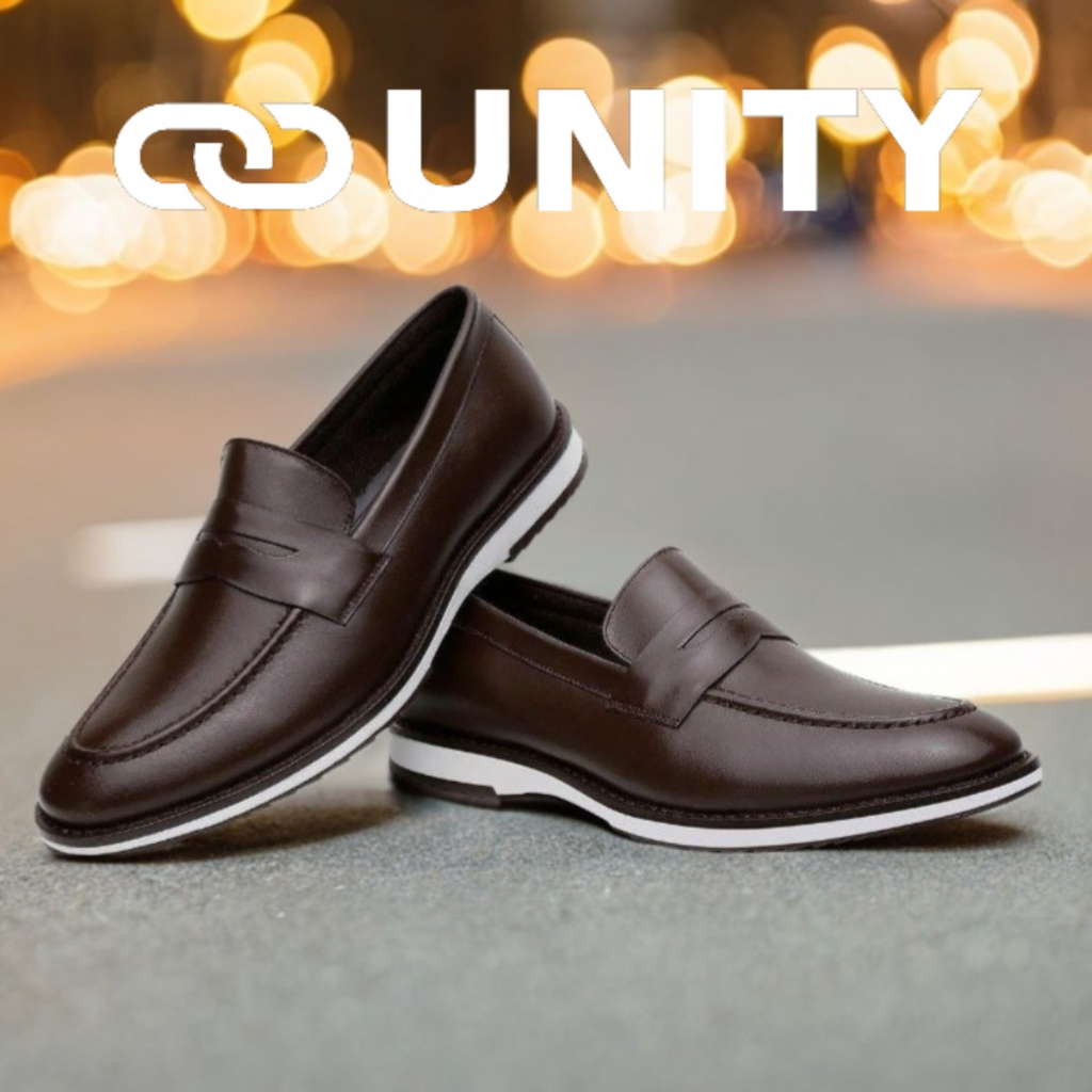 Sapato Mocassim Social Masculino Elegante em Couro Sintético Sport Fino Oxford Confortável Macio Calce Fácil