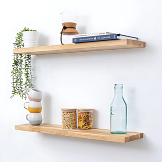 Kit 2 Prateleira Madeira maciça Decorativo Flutuante suporte Invisivel em Oferta na Shopee
