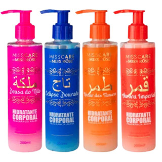 Kit 4un Hidratante Corporal Árabe Miss Rose em Oferta na Shopee