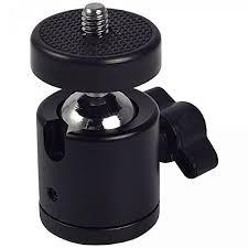 Mini Plataforma Cabeca De Bola 360 Para Camera Tripe 1/4 em Oferta na Shopee