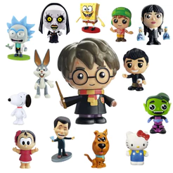Bonecos Fandom Box Coleção em Vinil 10cm com Box Expositor Original - Líder Brinquedos