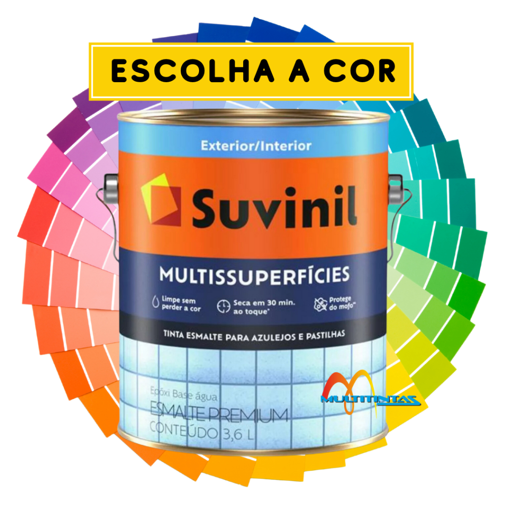 Tinta Epóxi Azulejo MDF Madeira Acetinada 3,2l Multissuperfícies Suvinil - Escolha A Cor Revestimento Cerâmico em Oferta na Shopee