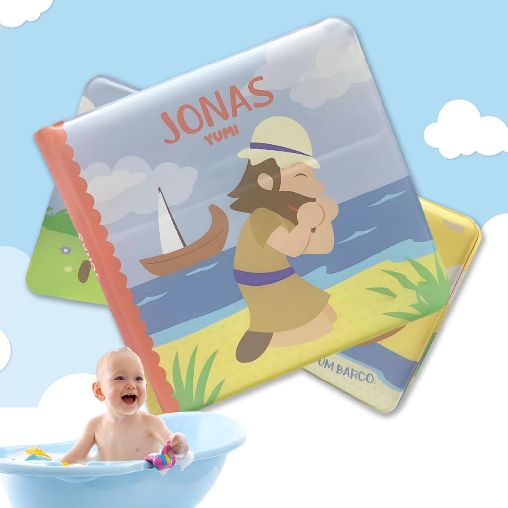 A Bíblia Ilustrada Do Bebê : Jonas E A Baleia | Livrinho Bíblico De Banho Impermeável - Educativo