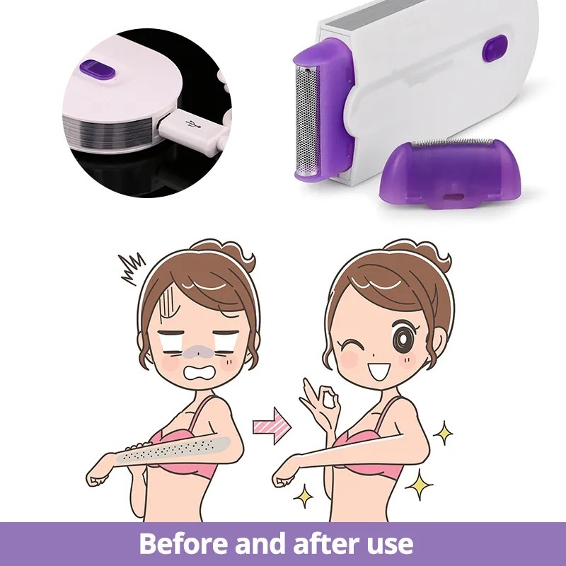 Depilador Laser FINISHING TOUCH Caxia Roxo  Corporal Recarregável Luz Ativa Indolo-Tong