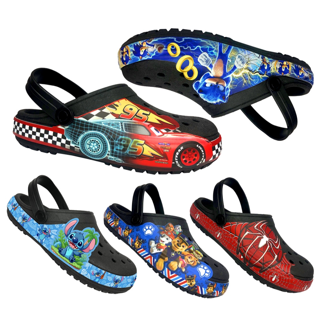 Babuche  Adulto  Chinelo Papete Menino Aranha Carros  Super Leve e Confortável