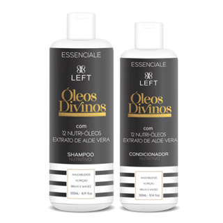 Kit Nutrição Capilar Óleos Divinos Shampoo 500ml + Condicionador 300ml Mini Pack Essenciale Left em Oferta na Shopee