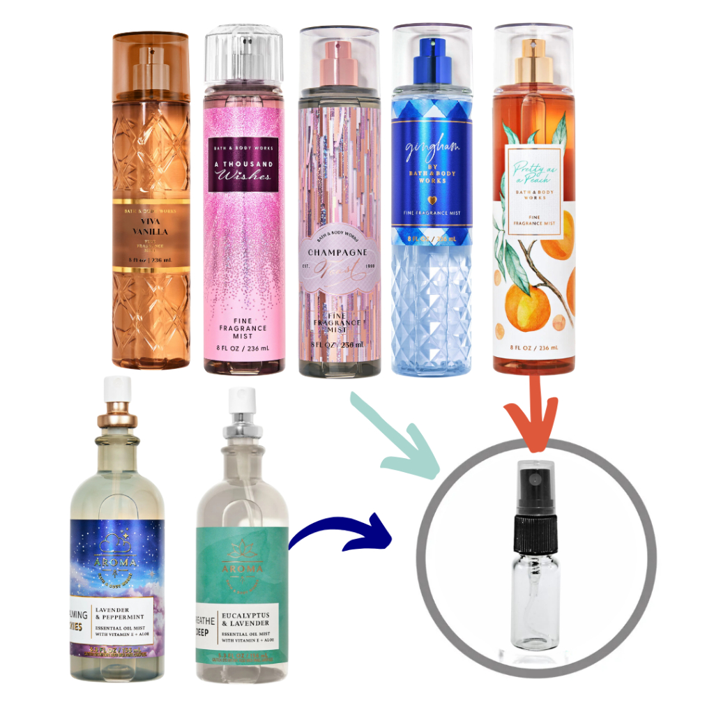 Body Splash Bath & Body Works - Gingham, Pretty As A Peach, Champagne Toast, A Tousand Wishes, Viva Vanilla, Lavander