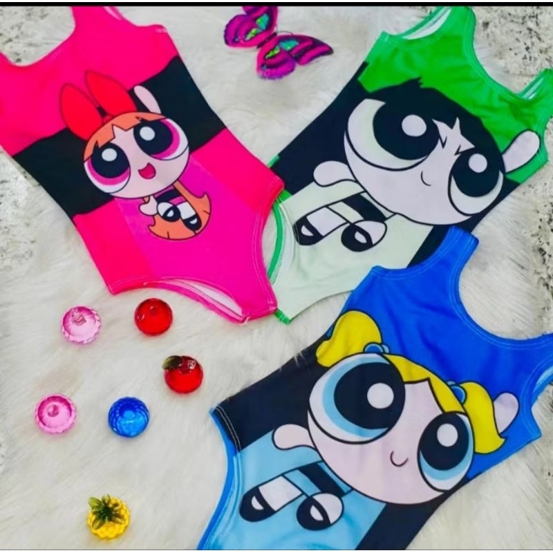 Body Infantil Meninas Super Poderosas Regata e Maio Desenho Fantasia Bodys Bore Bori Bory Bodi Temático Meninas Blogueir em Oferta na Shopee