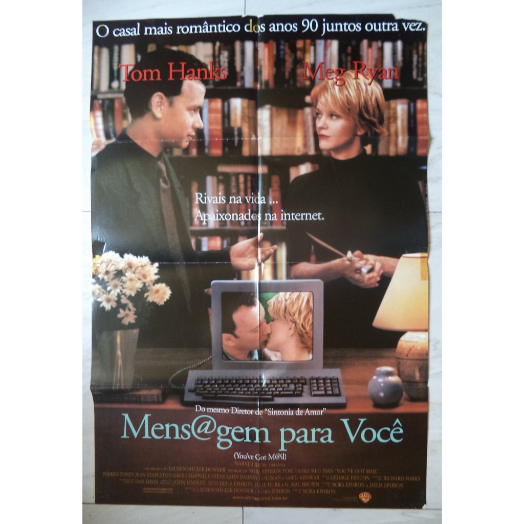 Pôster Mensagem Pra Você Tom Hanks Meg Ryan Leia Descrição