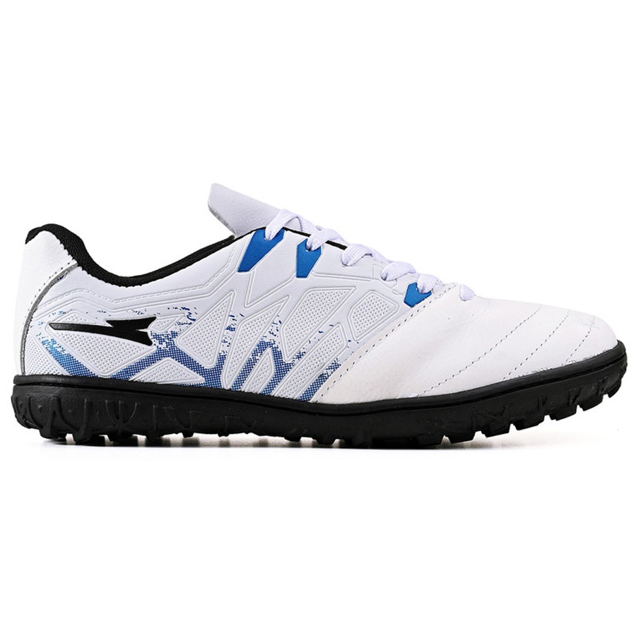 Chuteira em Couro Misto Futebol Campo Society - Resistente e Costurada - Original R119-07A