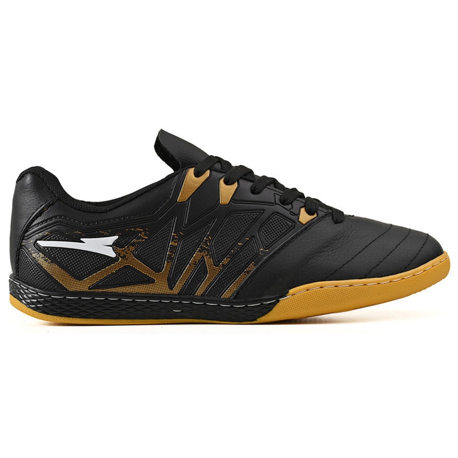 Chuteira em Couro Misto Futsal Indoor Quadra - Costurada Resistente - Original R119-09B