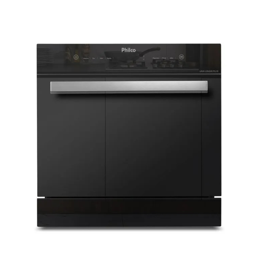 LAVA LOUÇAS PHILCO 10 SERVIÇOS 6 OPÇÕES DE LAVAGEM PLL10 PRETO