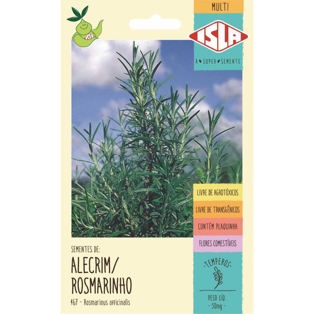 SEMENTE DE ALECRIM ROSMARINHO 50mg (11659) - ALECRIM PARA TEMPERO