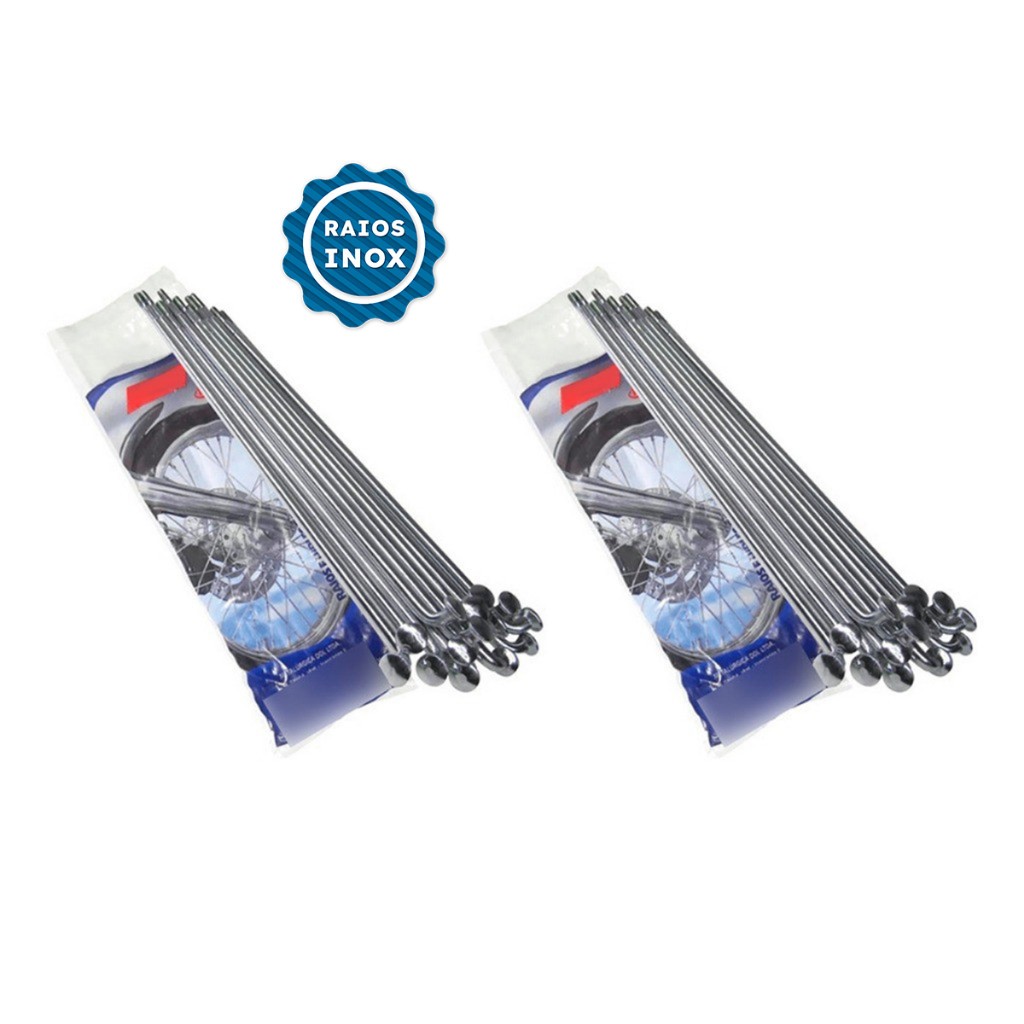 2 Jogos Raio Ddl 4mm Inox Bros 150 160 Xre 190 Esdd Disco Dianteiro e Traseiro